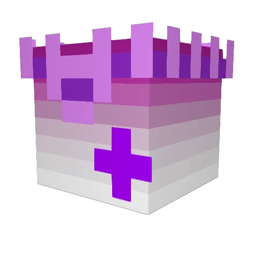 billbubble Minecraft avatar head, 3D render