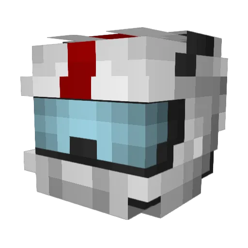 billhermit Minecraft avatar head, 3D render