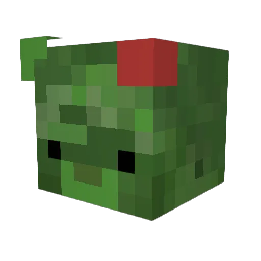 billibillib Minecraft avatar head, 3D render