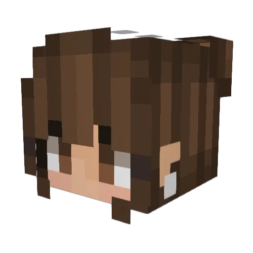 billieteamo Minecraft avatar head, 3D render
