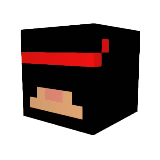 billio2000 Minecraft avatar head, 3D render