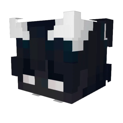 billionvire Minecraft avatar head, 3D render