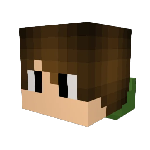 billthecat19 Minecraft avatar head, 3D render