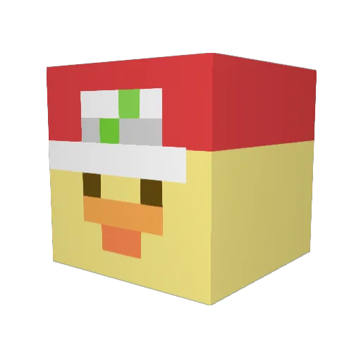 billyballe Minecraft avatar head, 3D render