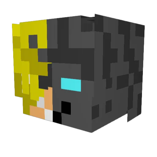 billybear04 Minecraft avatar head, 3D render