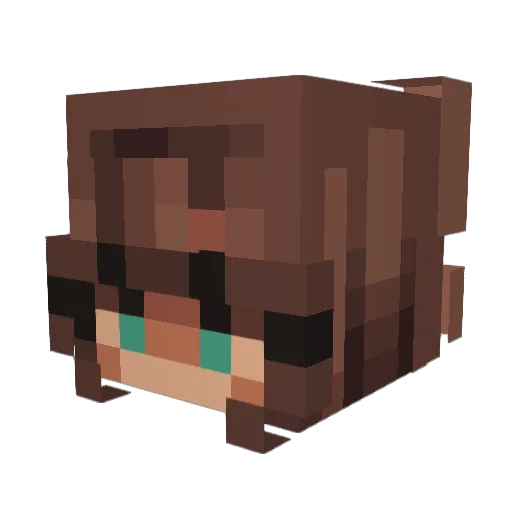 billybeep Minecraft avatar head, 3D render