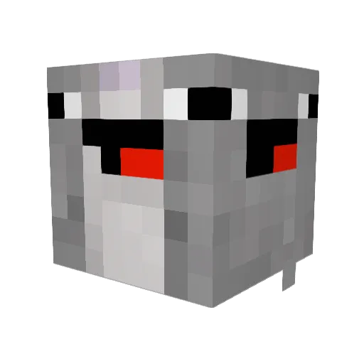 billybobbuong Minecraft avatar head, 3D render