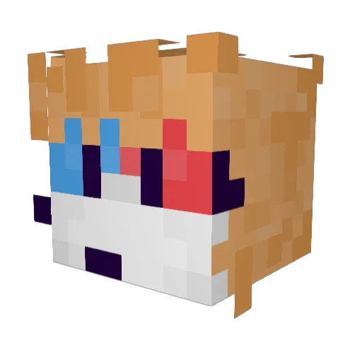 billybobbyboo22 Minecraft avatar head, 3D render