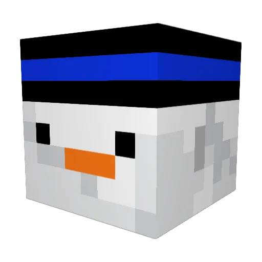 billybobchamp Minecraft avatar head, 3D render