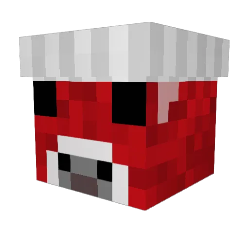 billybobthe2nd Minecraft avatar head, 3D render