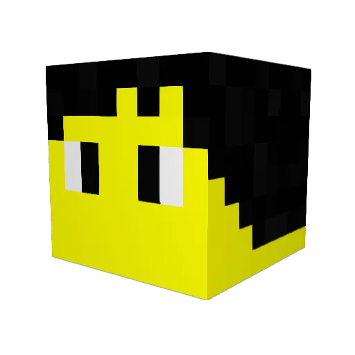 billydr Minecraft avatar head, 3D render
