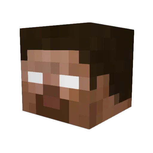 billyhale Minecraft avatar head, 3D render