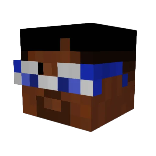 billyjono Minecraft avatar head, 3D render