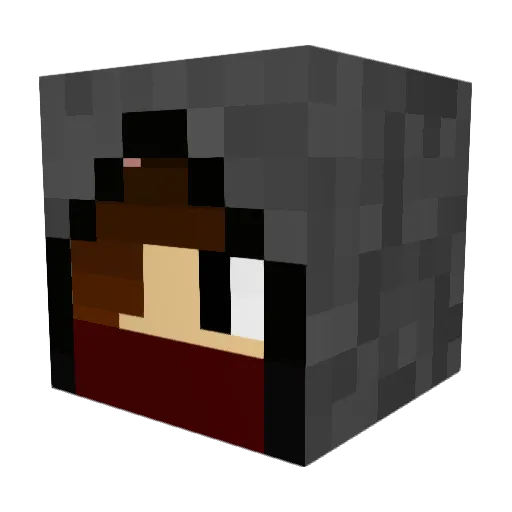 billymctrash Minecraft avatar head, 3D render