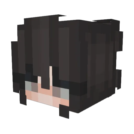 billymss Minecraft avatar head, 3D render