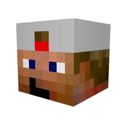 billynic1 Minecraft avatar head, 3D render