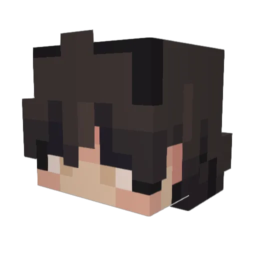 billyok Minecraft avatar head, 3D render