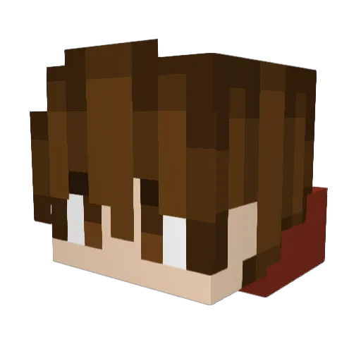billypoly__ Minecraft avatar head, 3D render