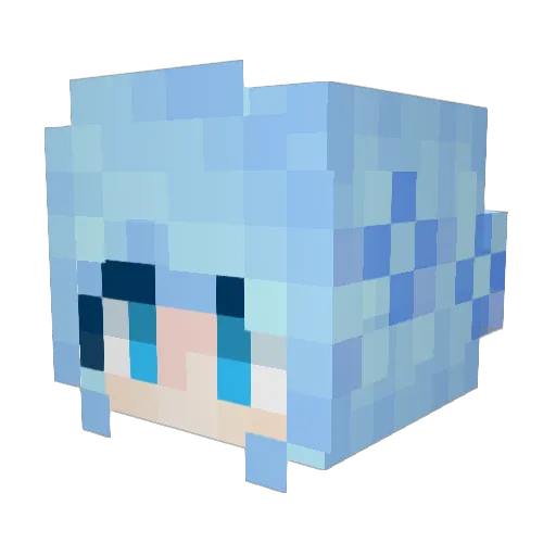 billyseder Minecraft avatar head, 3D render
