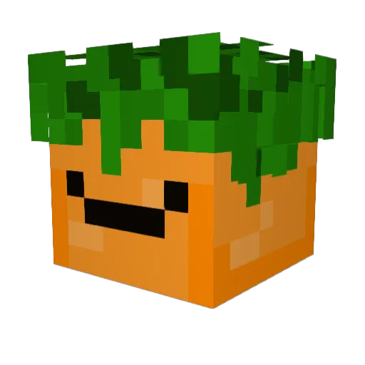 billytheavacado Minecraft avatar head, 3D render