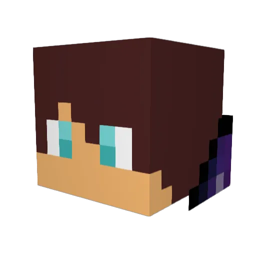 billythekewlkat Minecraft avatar head, 3D render