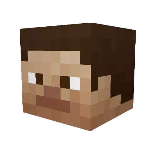 billytodd Minecraft avatar head, 3D render