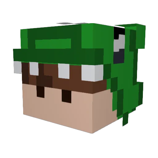 bilo_ Minecraft avatar head, 3D render