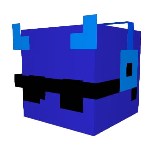 bilscode Minecraft avatar head, 3D render