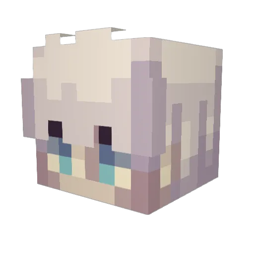 bim4ir Minecraft avatar head, 3D render