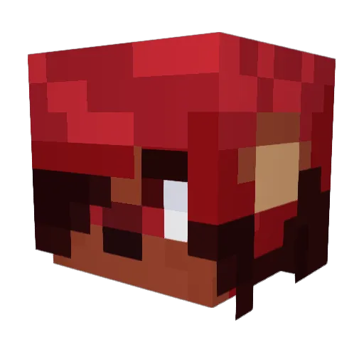 bimbodeer Minecraft avatar head, 3D render