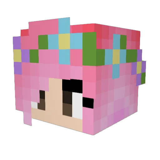 bimlooper Minecraft avatar head, 3D render