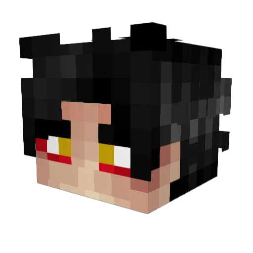 bimo100 Minecraft avatar head, 3D render