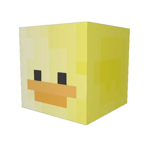 bin9805 Minecraft avatar head, 3D render