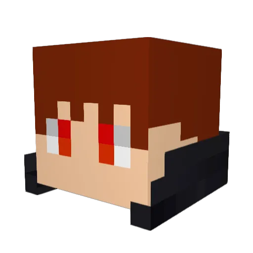 bin_zu_breit Minecraft avatar head, 3D render