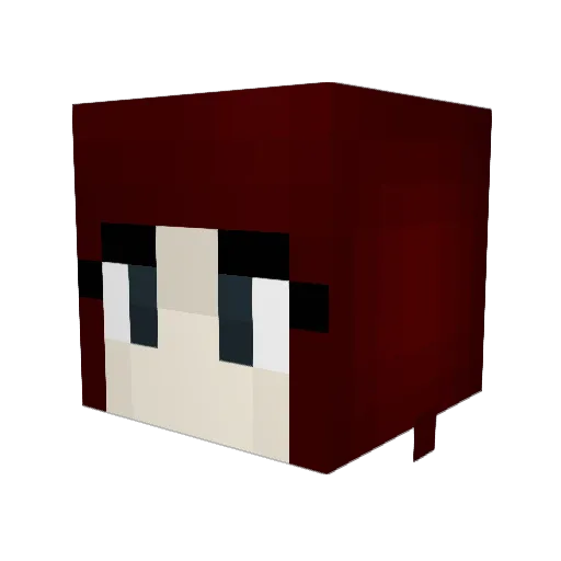 binary64 Minecraft avatar head, 3D render