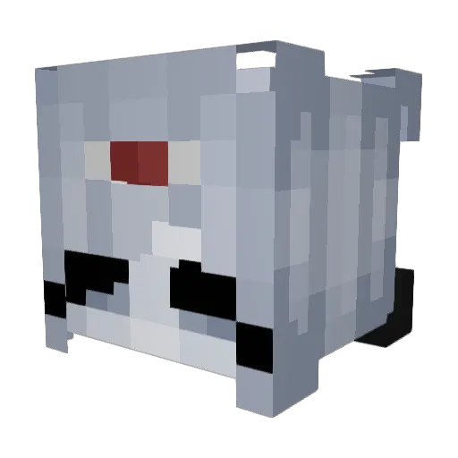 binarybees Minecraft avatar head, 3D render