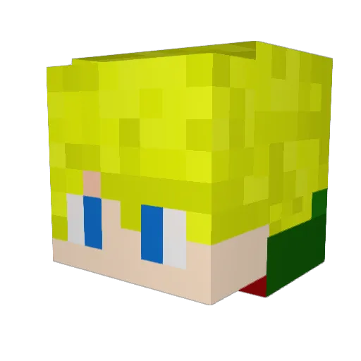 bindannmalafk Minecraft avatar head, 3D render