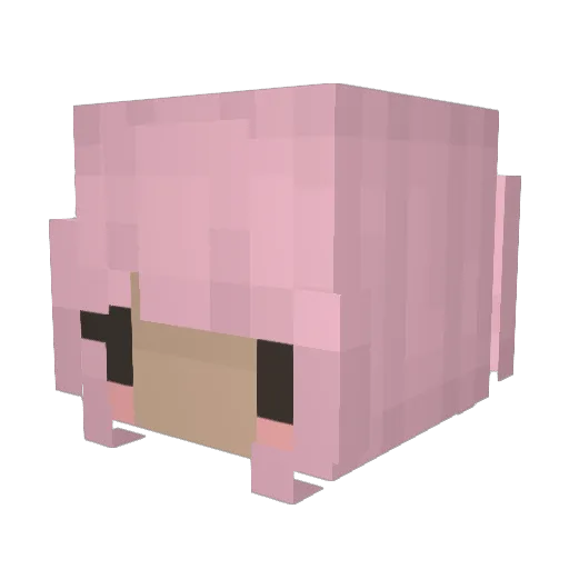 bingasaur Minecraft avatar head, 3D render