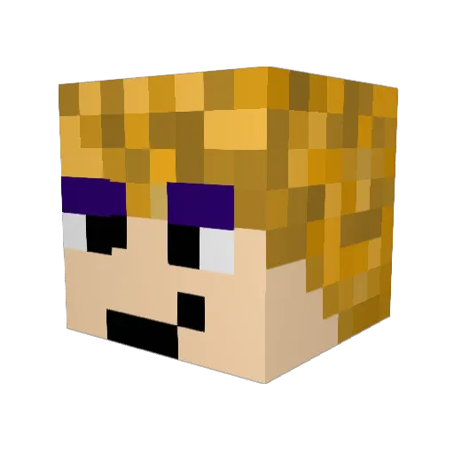 bingo_bongo_mann Minecraft avatar head, 3D render
