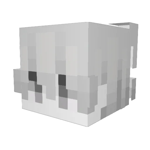 bingui Minecraft avatar head, 3D render
