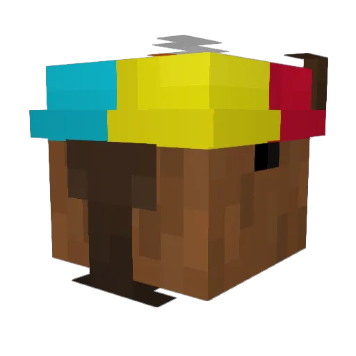 bingusCats Minecraft avatar head, 3D render