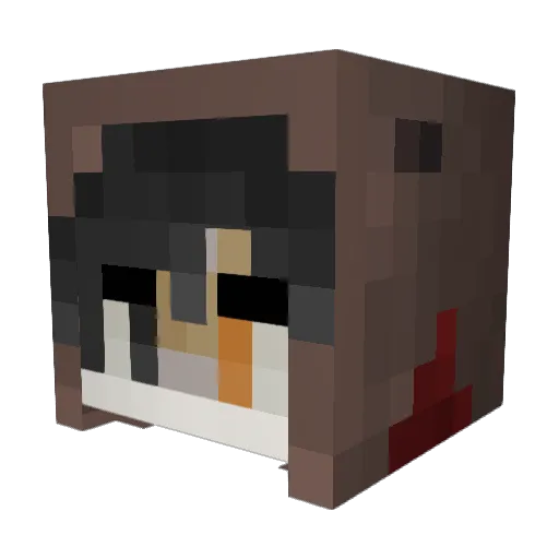 bingybang Minecraft avatar head, 3D render