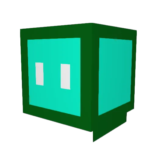 bingyuan01 Minecraft avatar head, 3D render