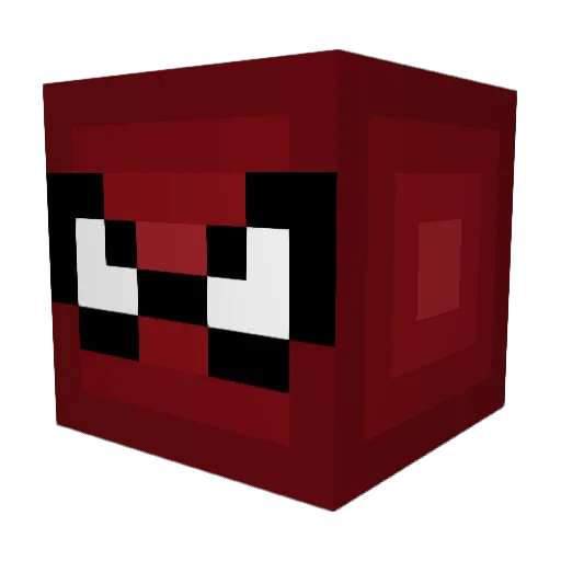 binino1 Minecraft avatar head, 3D render