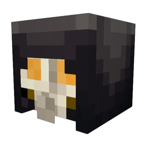 biniw Minecraft avatar head, 3D render