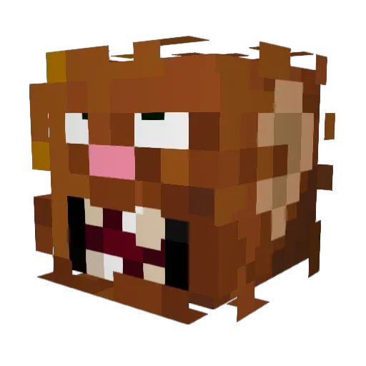 binkman67 Minecraft avatar head, 3D render