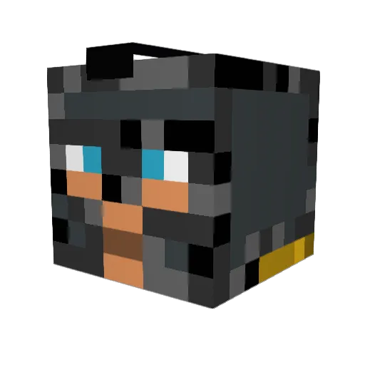 binky2001 Minecraft avatar head, 3D render