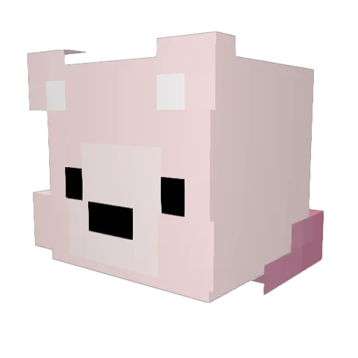 binnn_ Minecraft avatar head, 3D render