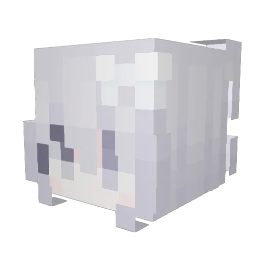 binnnnnnn1 Minecraft avatar head, 3D render