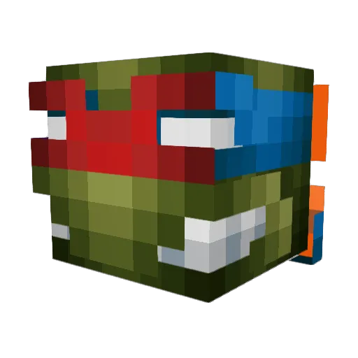 binobalde Minecraft avatar head, 3D render